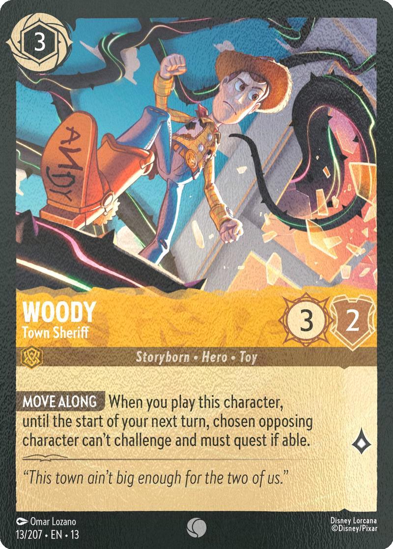 Woody - Town Sheriff - 13/204 [Attack of the Vine!] [Cold Foil]