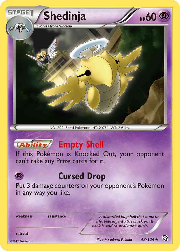 Shedinja - 48/124 - Rare [bw6-48] [Non-Holo]