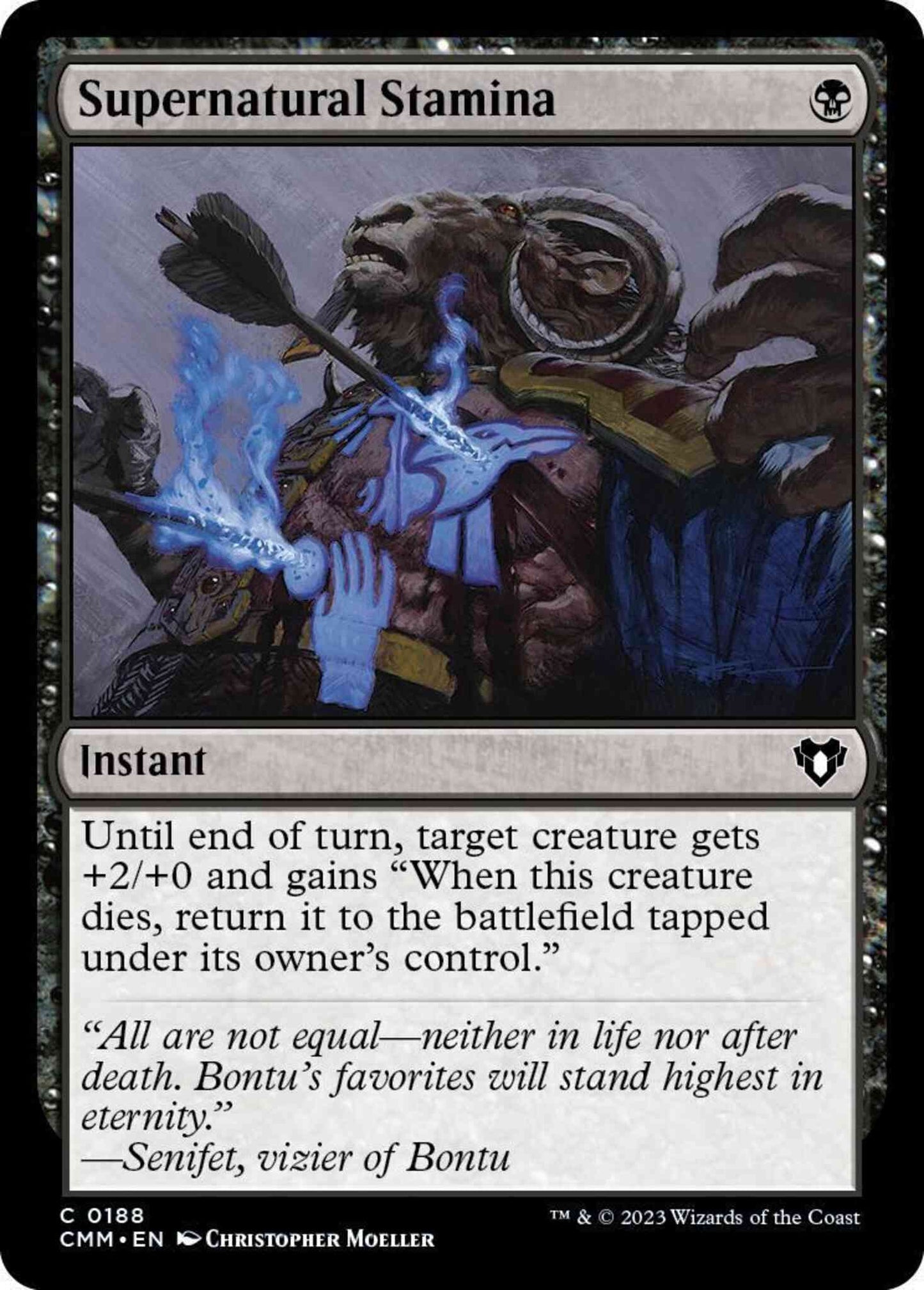 Supernatural Stamina [188] [Commander Masters] [Non-Foil]