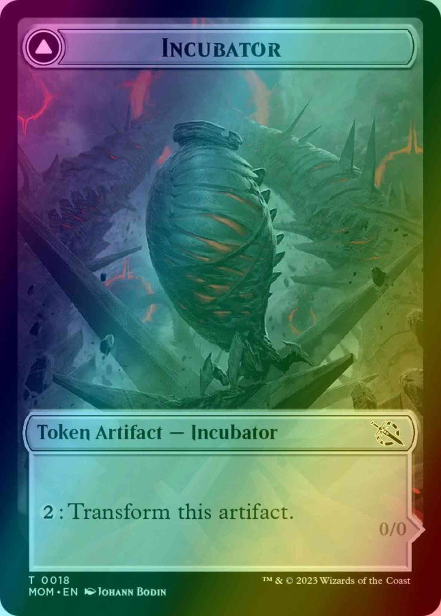 Incubator Token (18) // Phyrexian Token (18) [18] [March of the Machine: Tokens] [Foil]