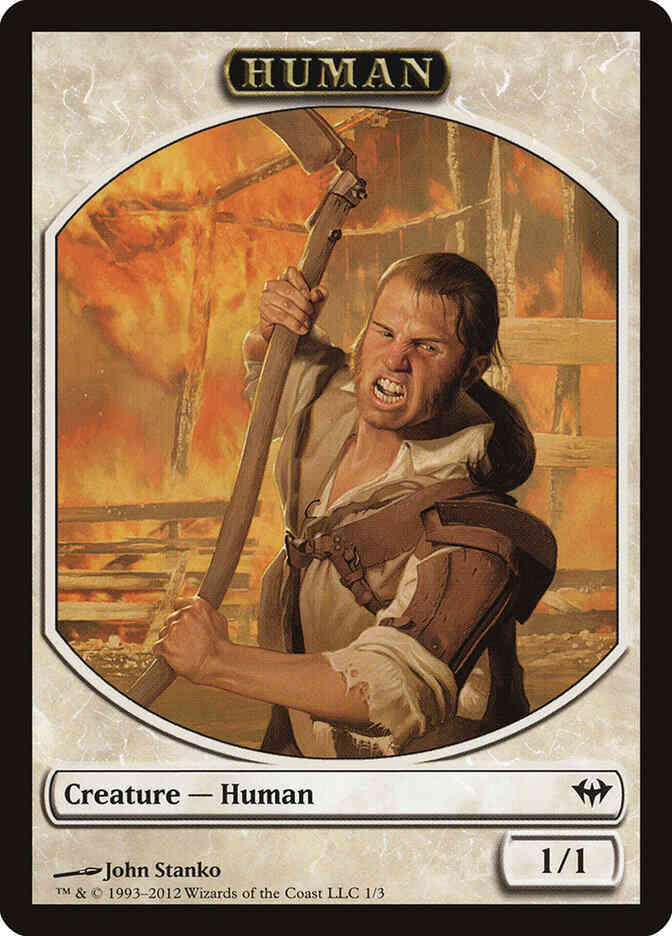 Human Token [01] [Dark Ascension Tokens] [Non-Foil]