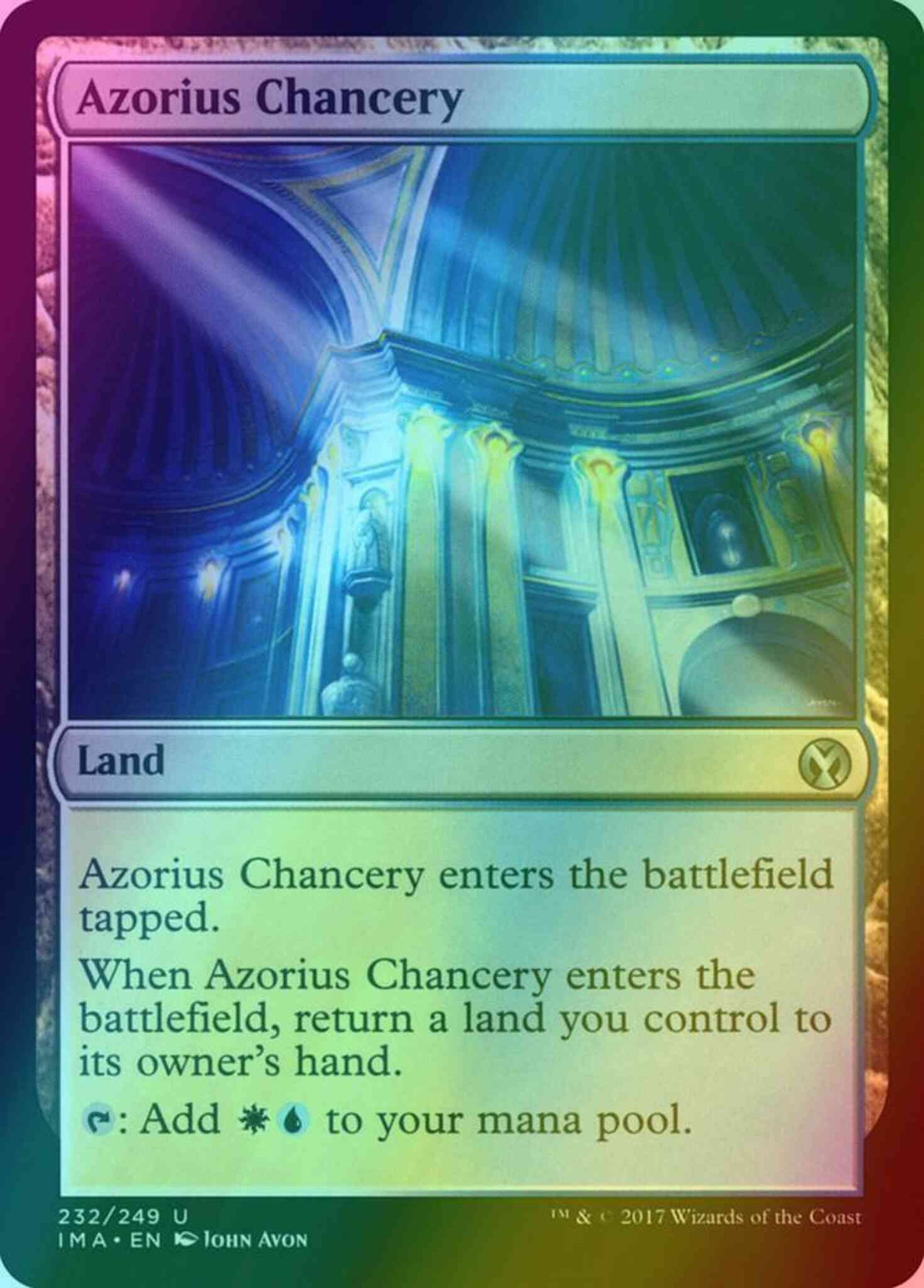 Azorius Chancery [232] [Iconic Masters] [Foil]