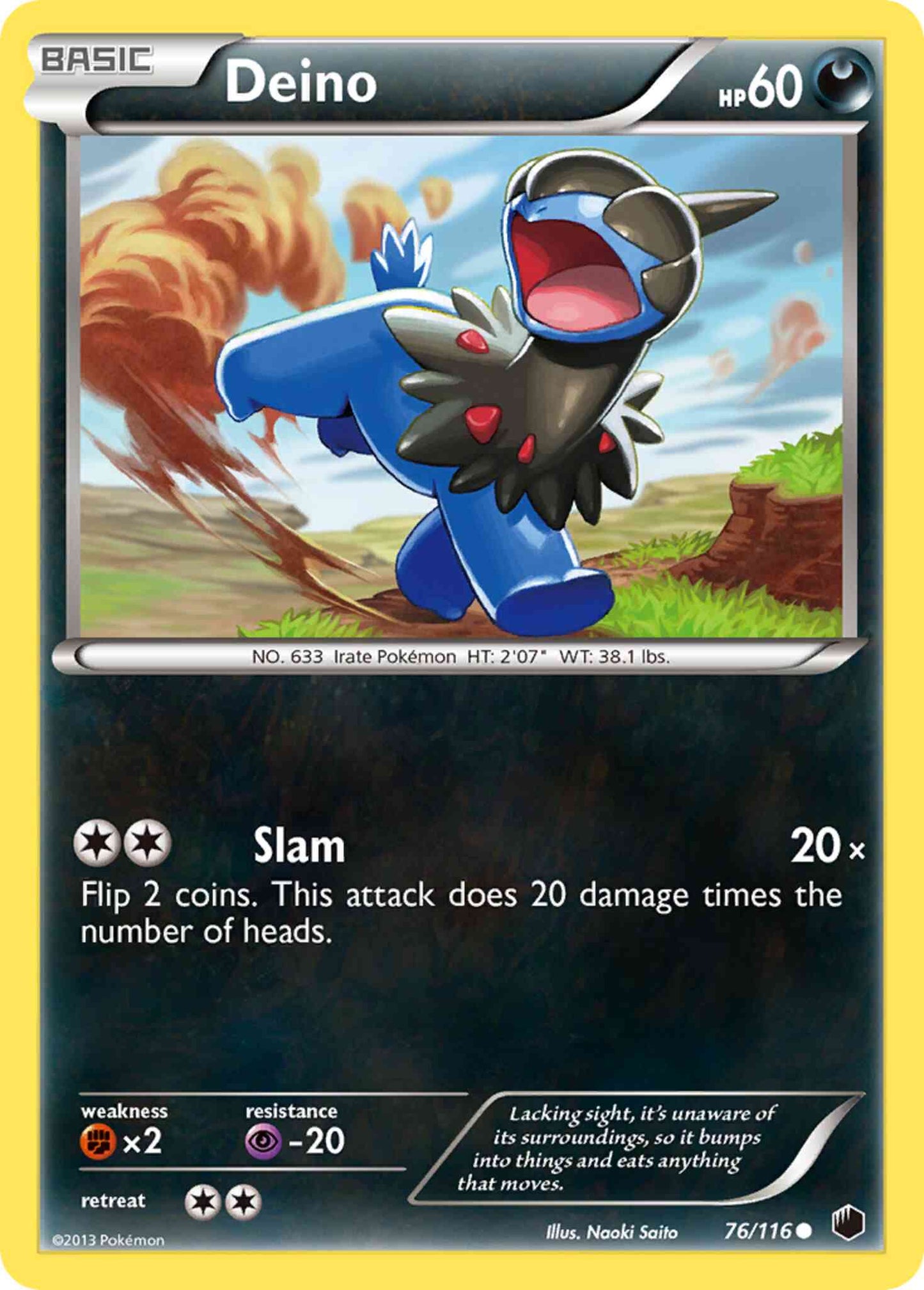 Deino - 76/116 - Common [bw9-76] [Reverse Holo]