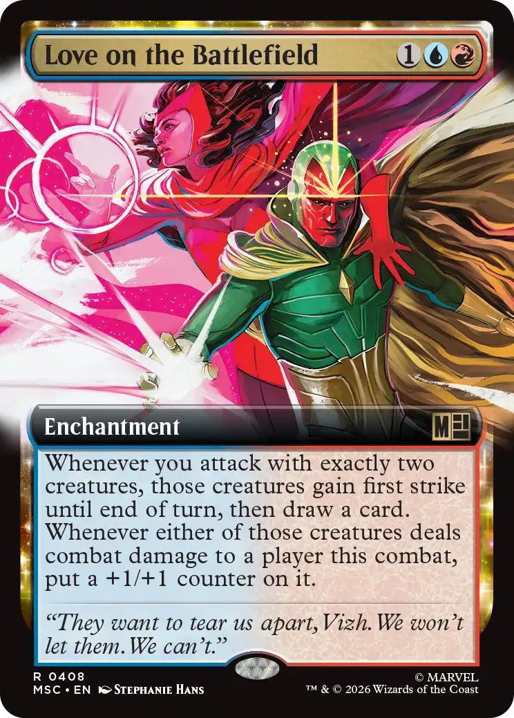 Love on the Battlefield [408] [Extended Art] [Marvel Super Heroes: Commander] [Non-Foil]