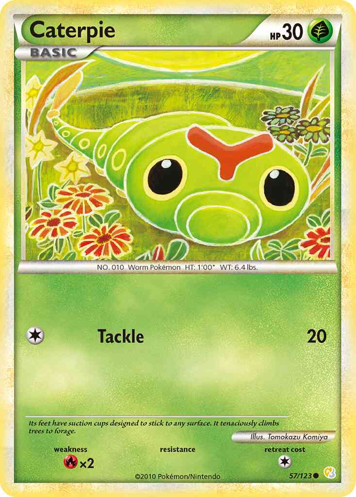 Caterpie - 57/123 - Common [hgss1-57] [Non-Holo]