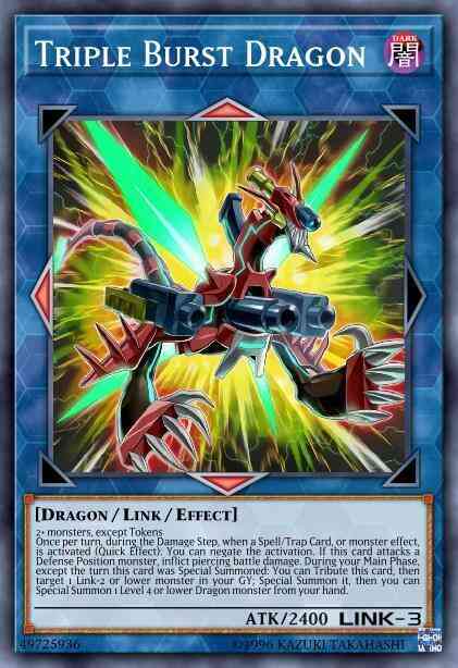 Triple Burst Dragon - EXFO-EN044 - Ultra Rare - 1st Edition