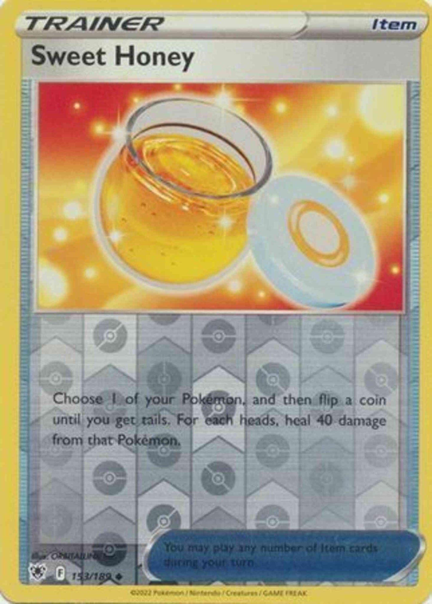 Sweet Honey - 153/189 - Uncommon [swsh10-153] [Reverse Holo]