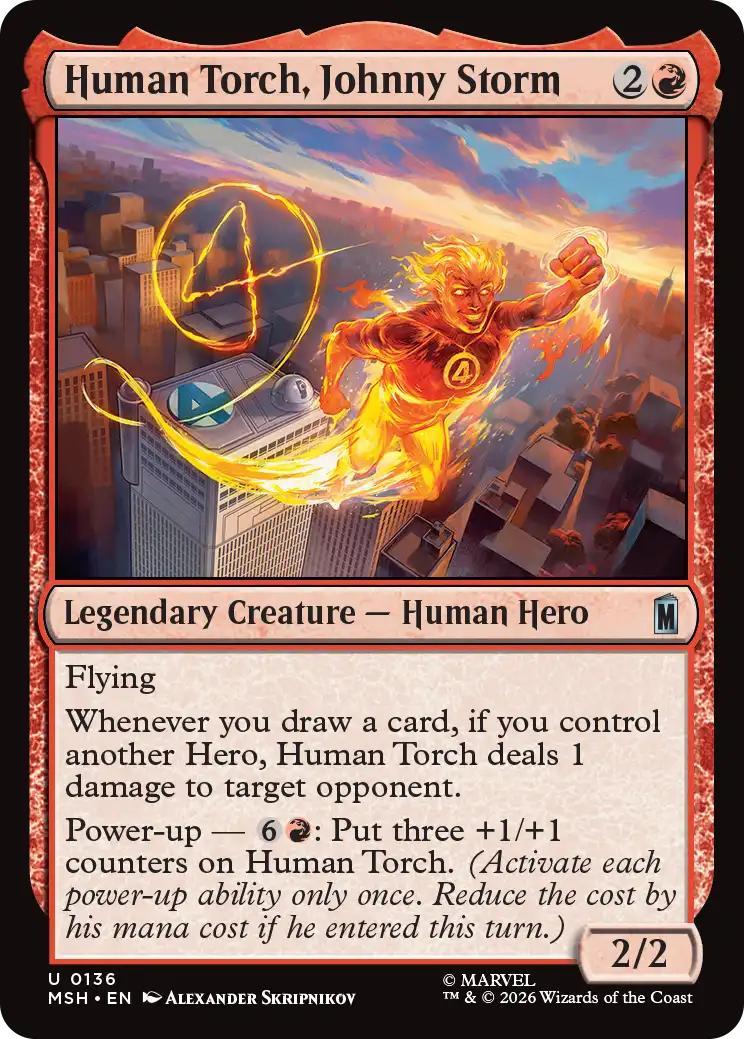 Human Torch, Johnny Storm [136] [Marvel Super Heroes] [Non-Foil]