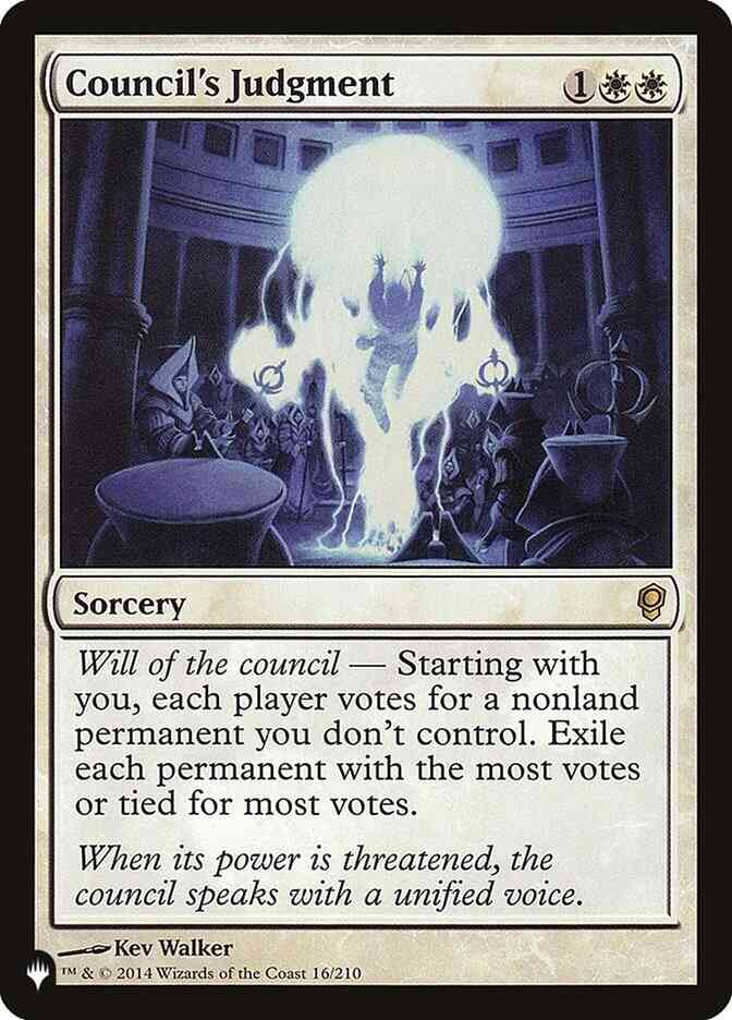 Council's Judgment [CNS-16] [The List] [Non-Foil]