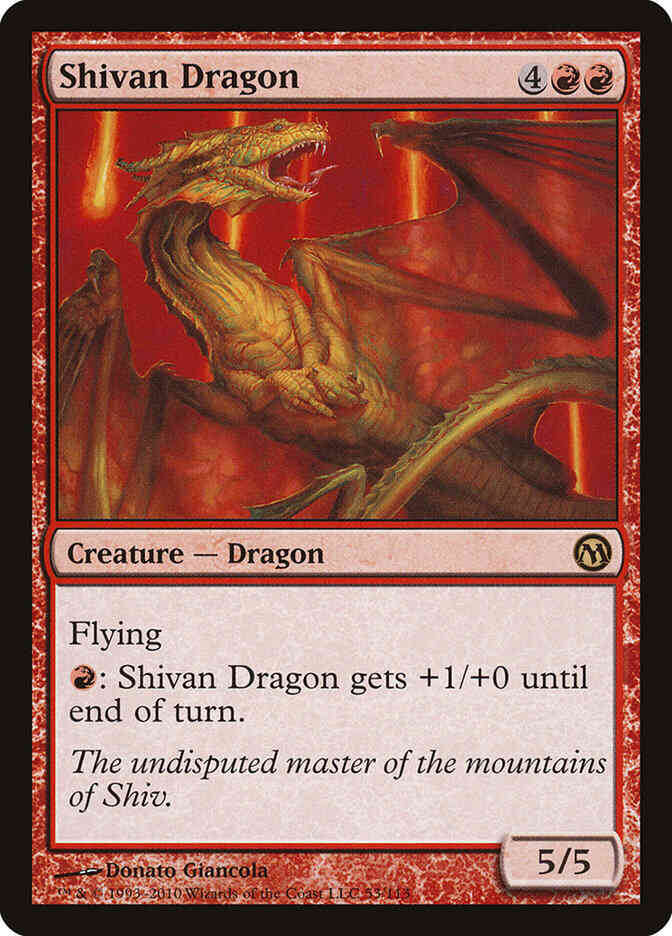 Shivan Dragon [53] [Duels of the Planeswalkers] [Non-Foil]