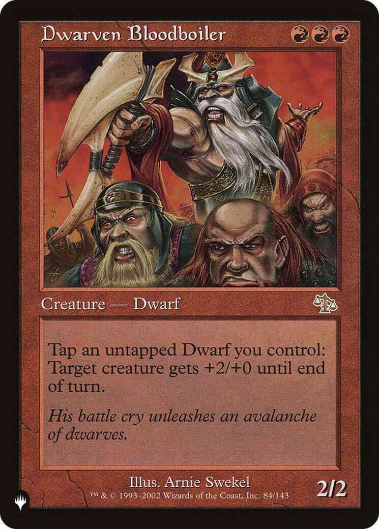 Dwarven Bloodboiler [JUD-84] [The List] [Non-Foil]