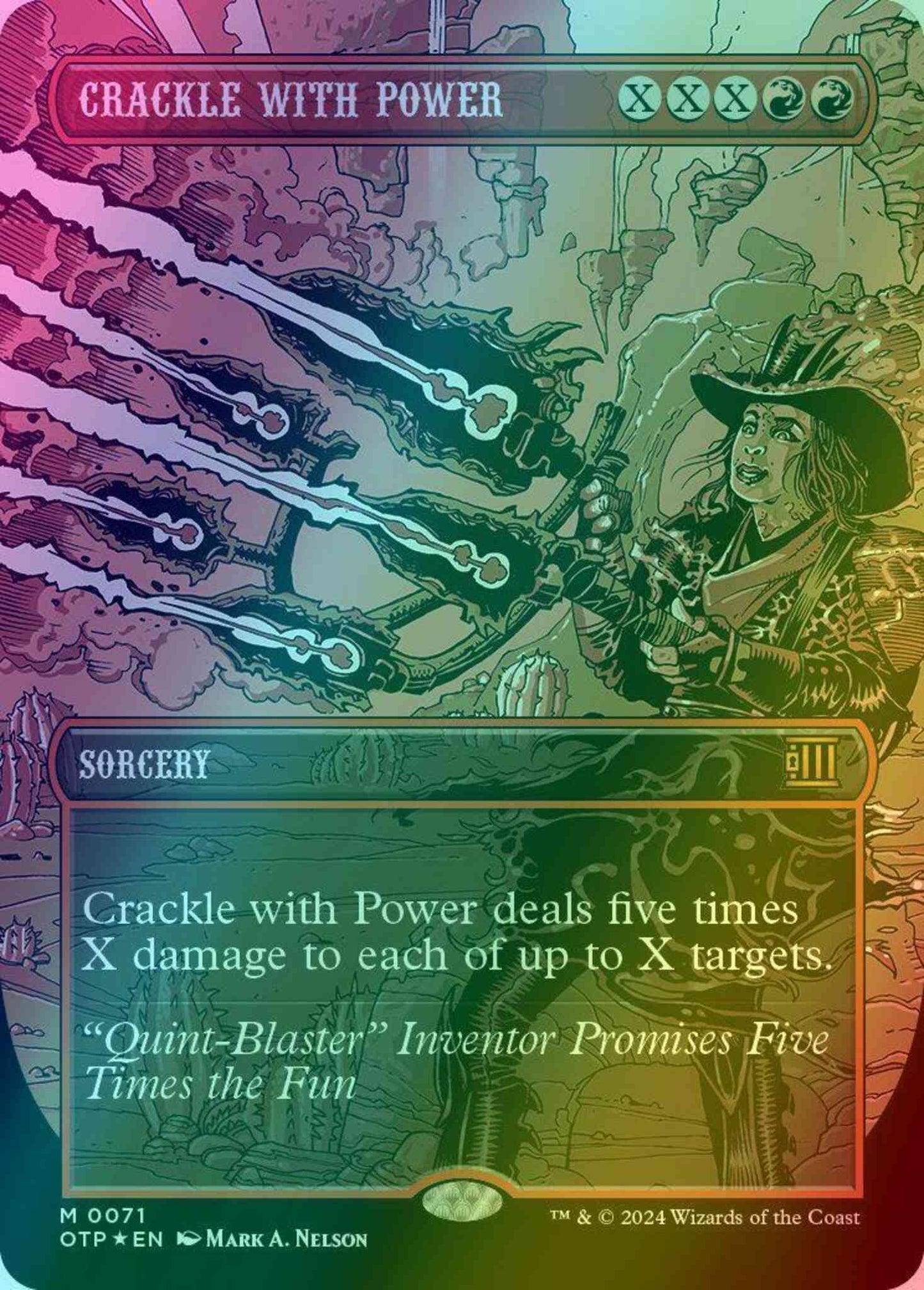 Crackle with Power [71] [Borderless] [Breaking News] [Textured Foil]