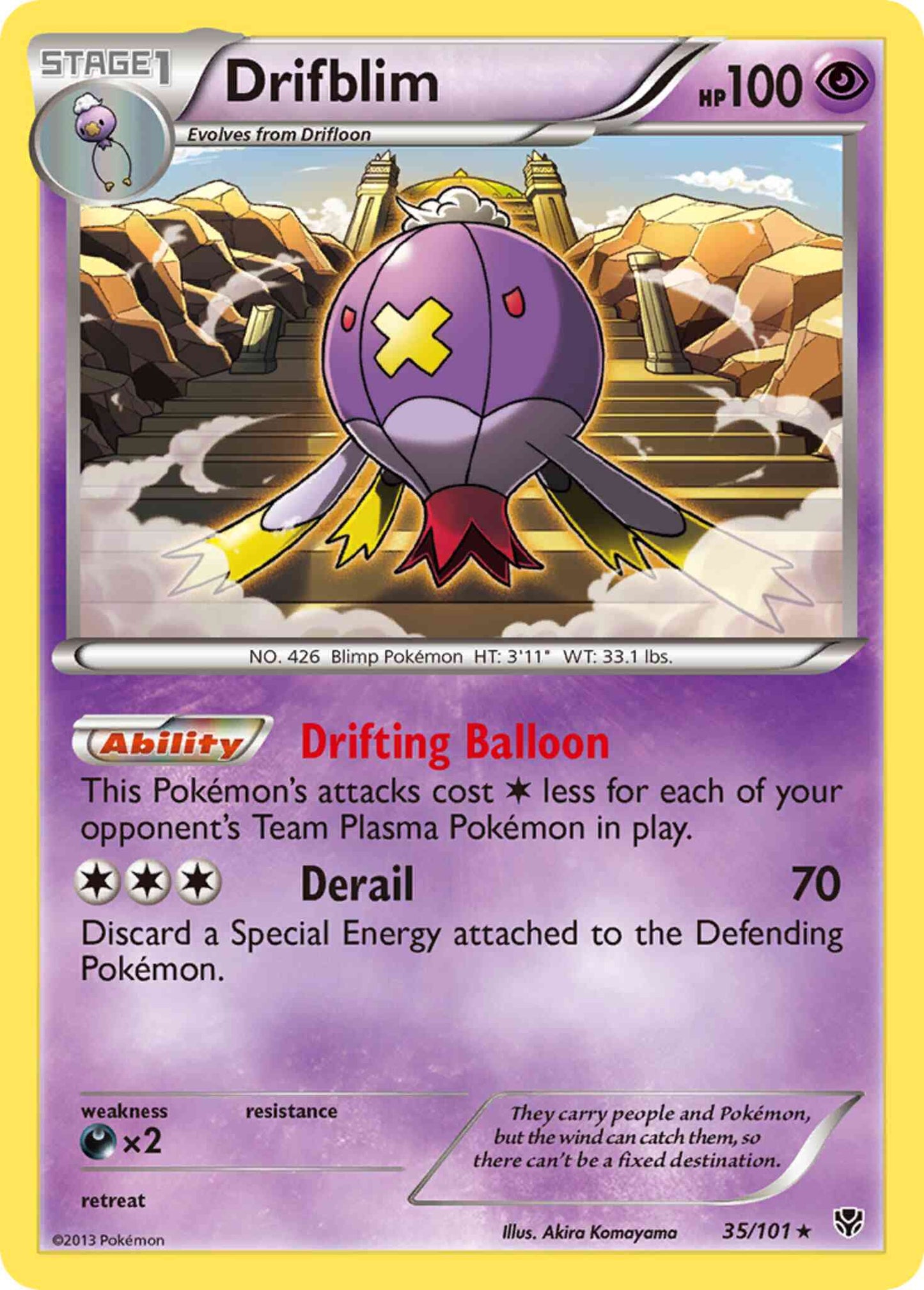 Drifblim - 35/101 - Rare [bw10-35] [Non-Holo]