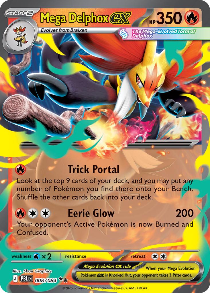 Mega Delphox ex - 008/084 - Double Rare [me05-008] [Ultra]