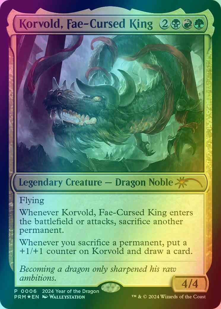 Korvold, Fae-Cursed King [6] [Year of the Dragon 2024] [Foil]