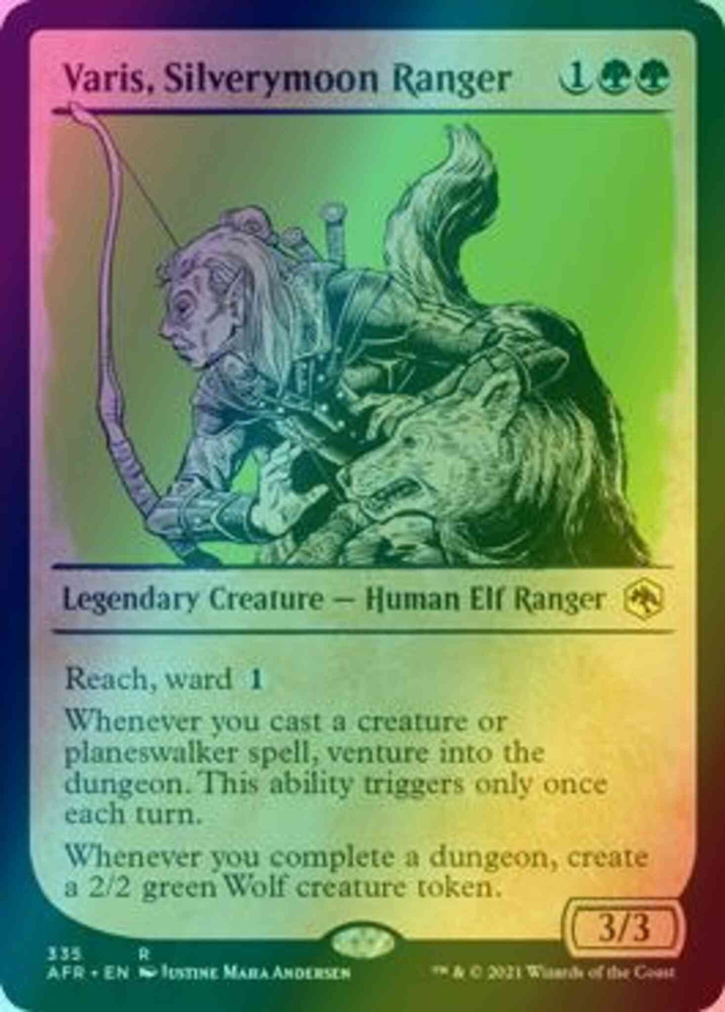 Varis, Silverymoon Ranger [335] [Rulebook Showcase] [Adventures in the Forgotten Realms] [Foil]
