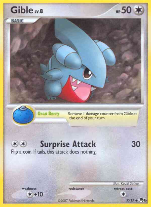 Gible - 7/17 - Uncommon [pop6-7] [Holo]