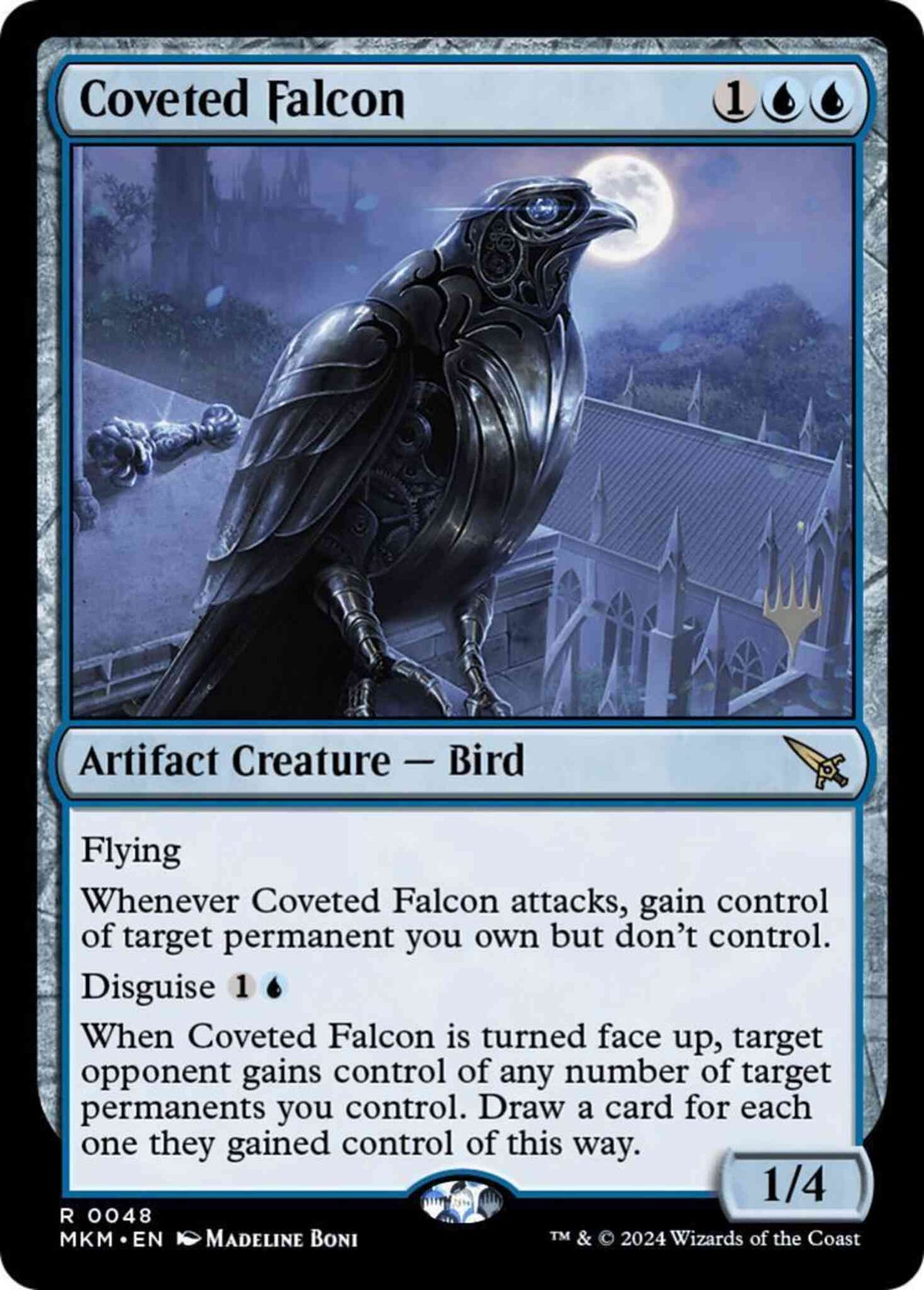Coveted Falcon [48p] [Promo Pack] [Murders at Karlov Manor: Promos] [Non-Foil]