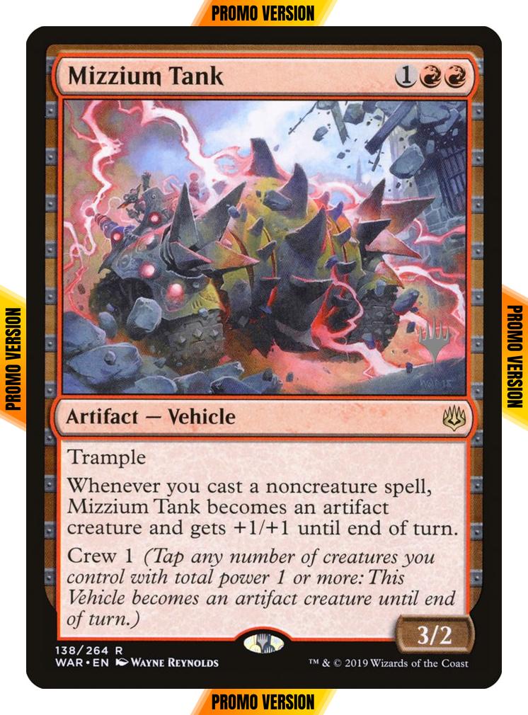 Mizzium Tank [138p] [Promo Pack] [War of the Spark Promos] [Foil]