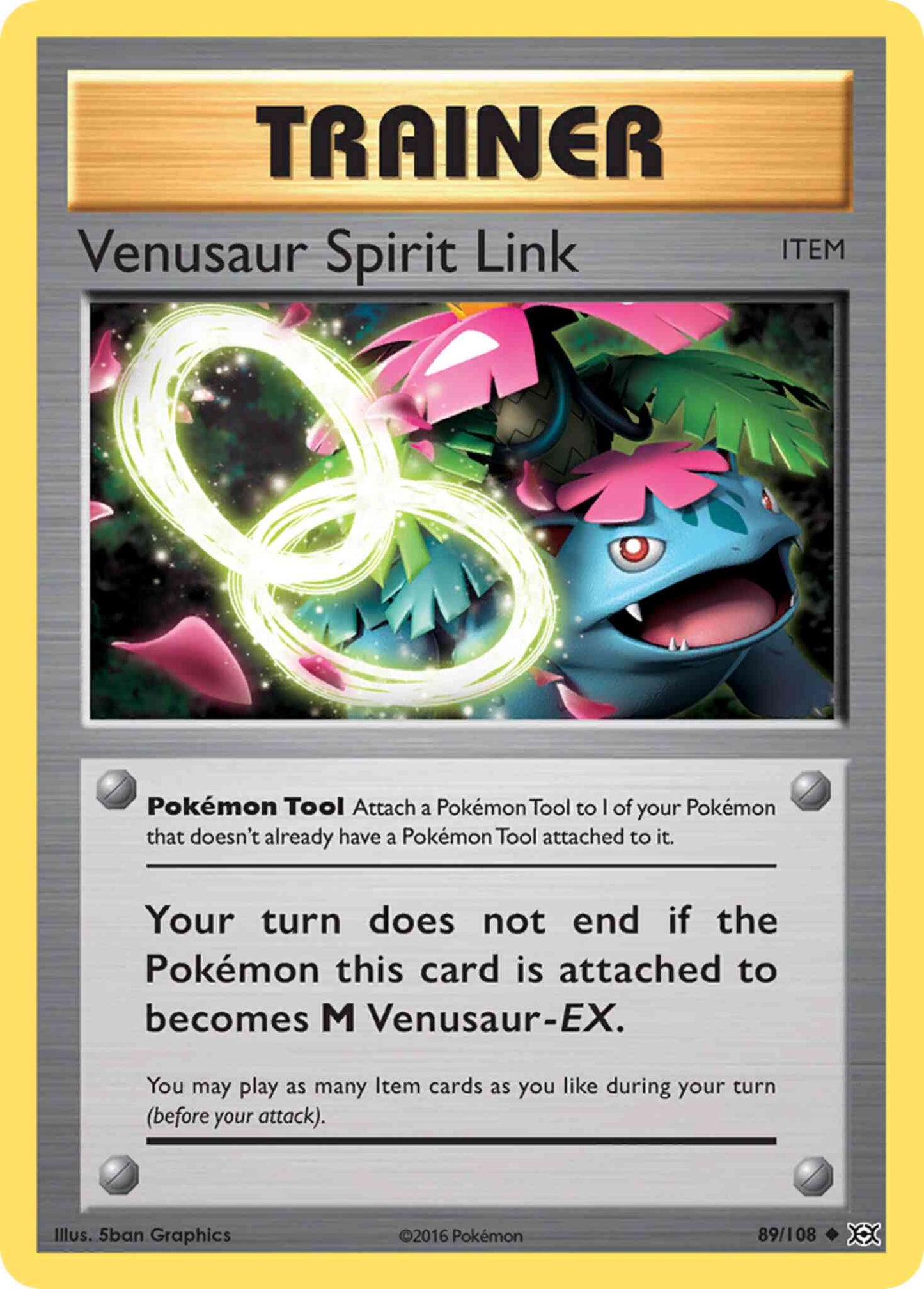 Venusaur Spirit Link - 89/108 - Uncommon [xy12-89] [Non-Holo]