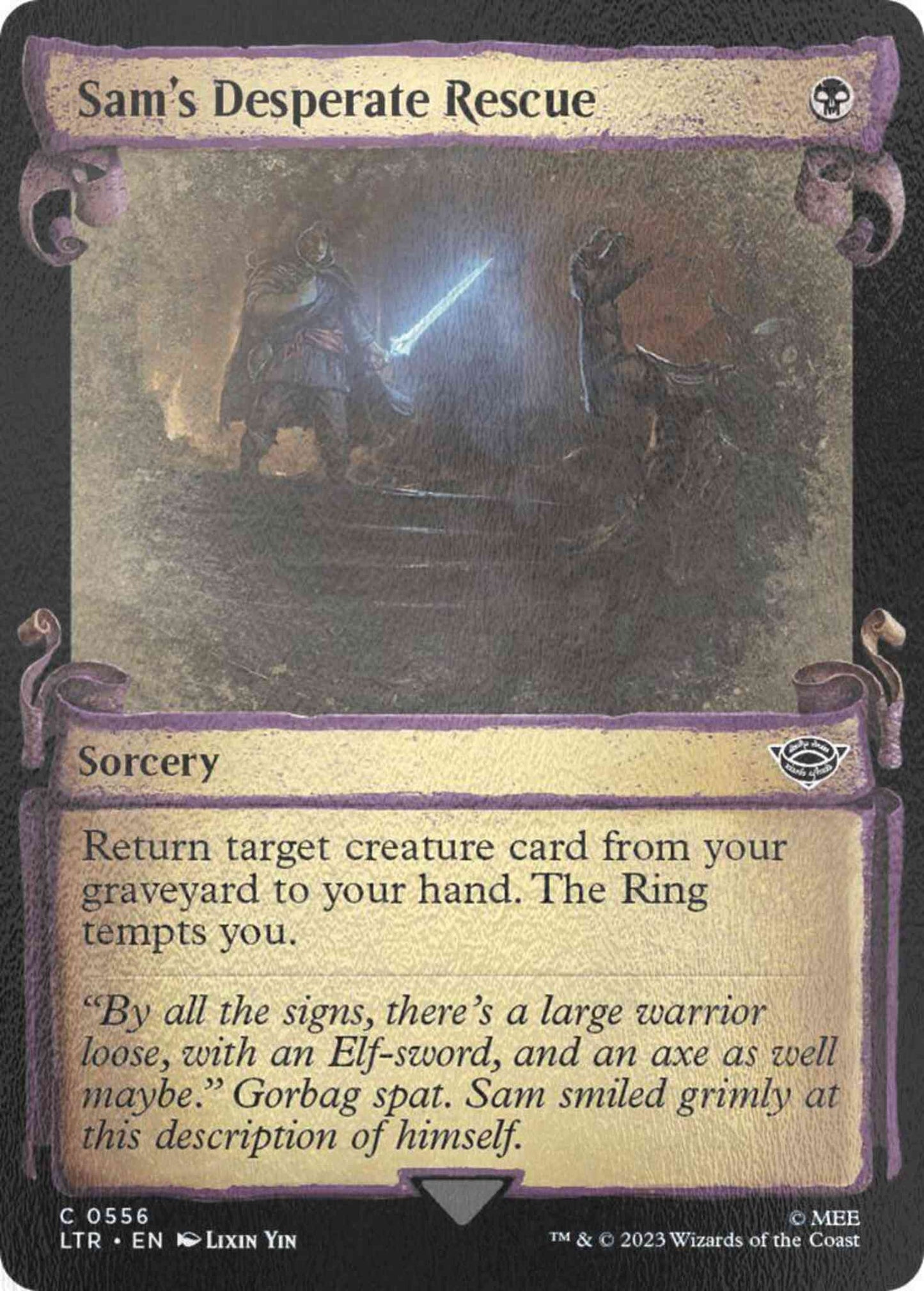 Sam's Desperate Rescue [556] [Scrolls Showcase] [The Lord of the Rings: Tales of Middle-earth] [Silver Foil]