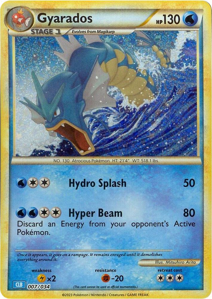 Gyarados - 007/034 - Promo - CLB [tcgc-CLB007] [Holo]