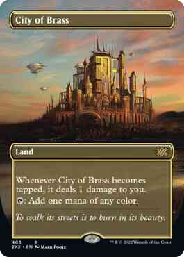 City of Brass [403] [Borderless] [Double Masters 2022] [Non-Foil]