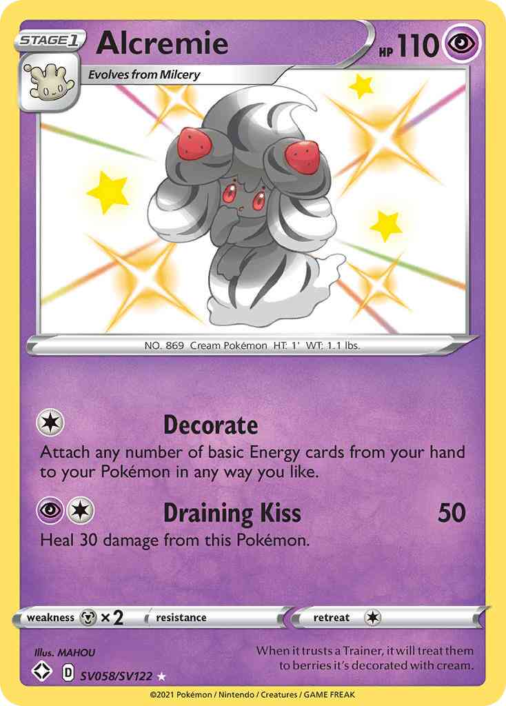 Alcremie - SV058/SV122 - Rare Shiny [swsh45sv-SV058] [Holo]