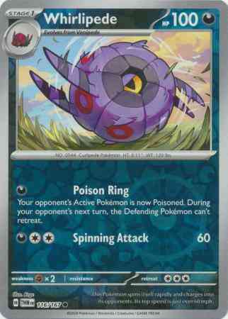 Whirlipede - 116/167 - Common [sv06-116] [Reverse Holo]