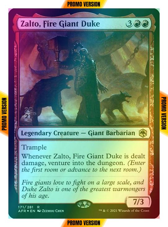 Zalto, Fire Giant Duke [Prerelease] [171s] [Adventures in the Forgotten Realms Promos] [Foil]