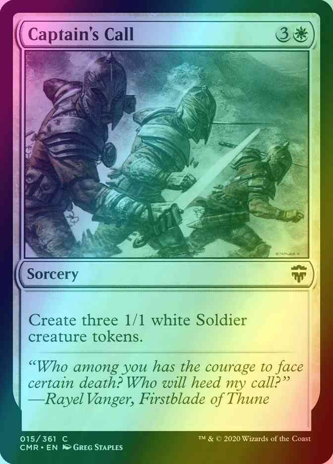 Captain's Call [15] [Commander Legends] [Foil]