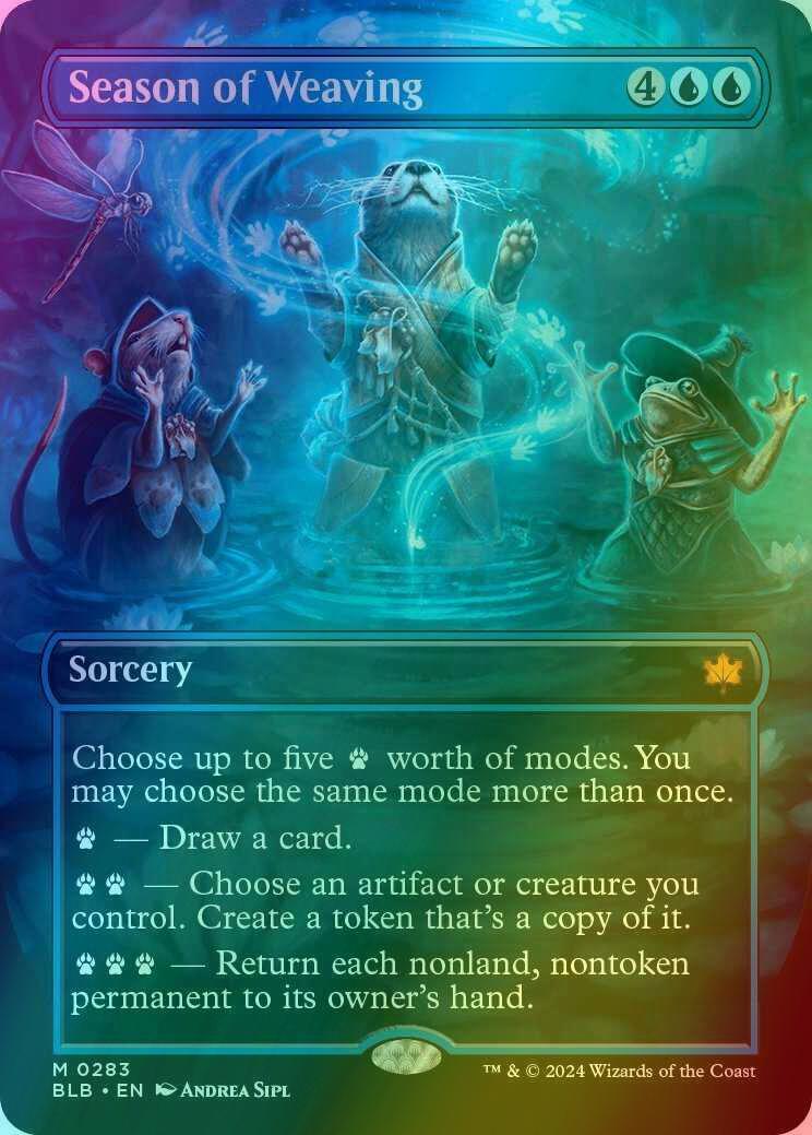 Season of Weaving [283] [Borderless] [Bloomburrow] [Foil]
