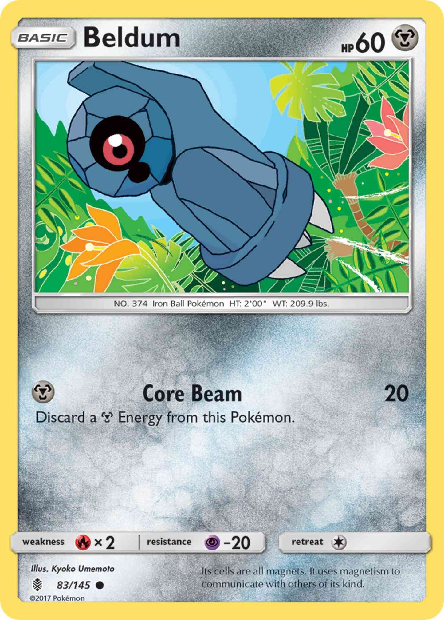 Beldum - 83/145 - Common [sm2-83] [Reverse Holo]