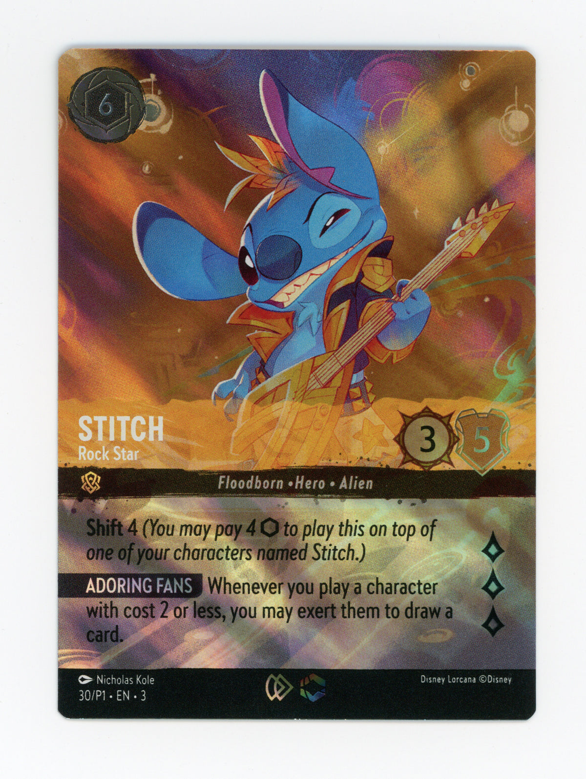 Stitch - Rock Star — Store Championship|Holofoil — ID 20040