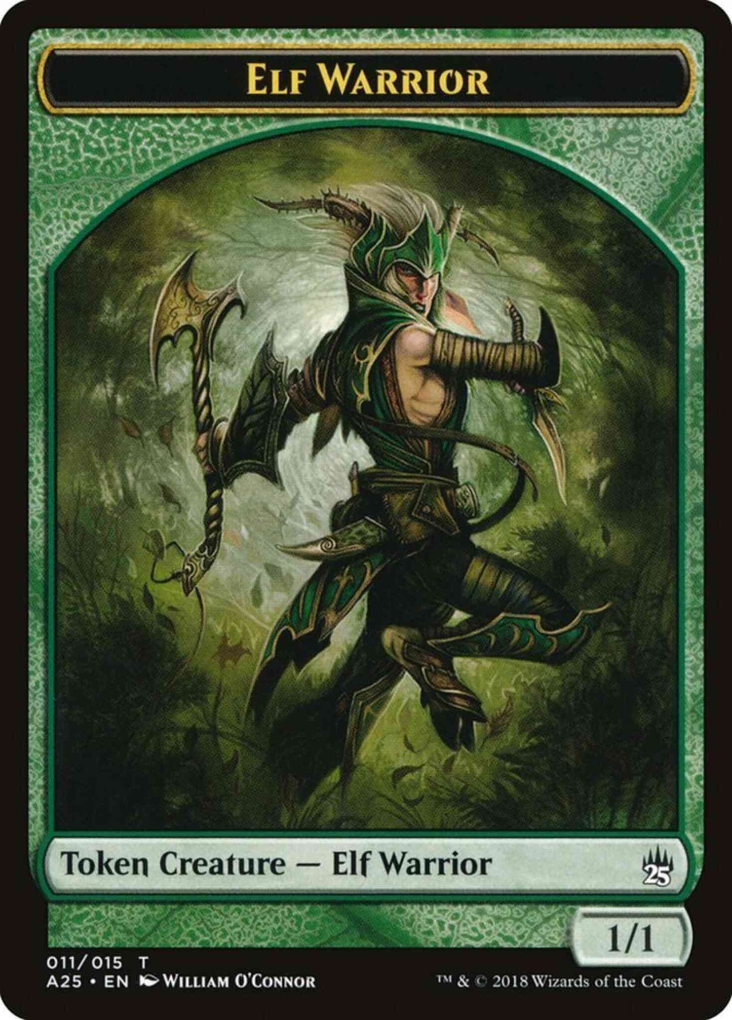Elf Warrior Token [11] [Masters 25 Tokens] [Non-Foil]