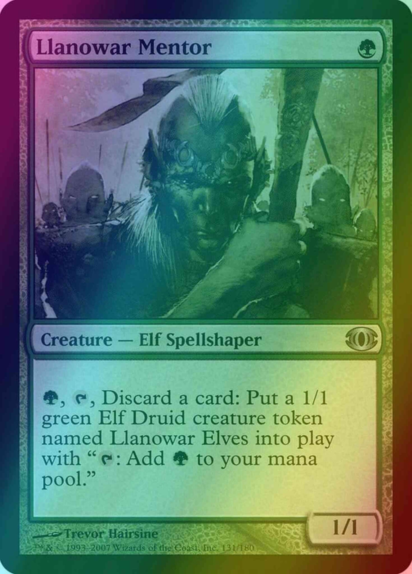 Llanowar Mentor [131] [Future Sight] [Foil]