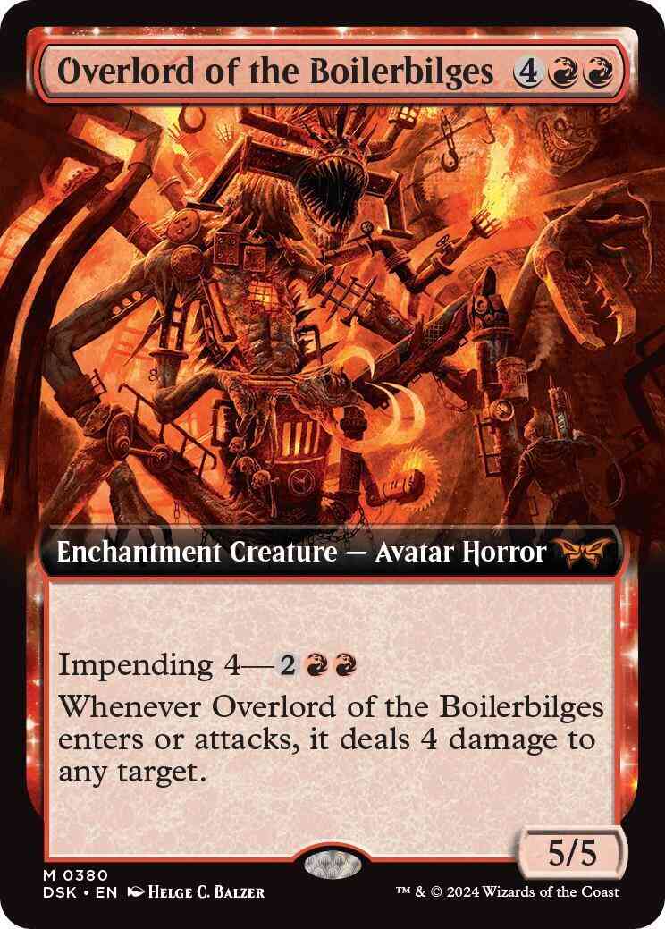 Overlord of the Boilerbilges [380] [Extended Art] [Duskmourn: House of Horror] [Non-Foil]
