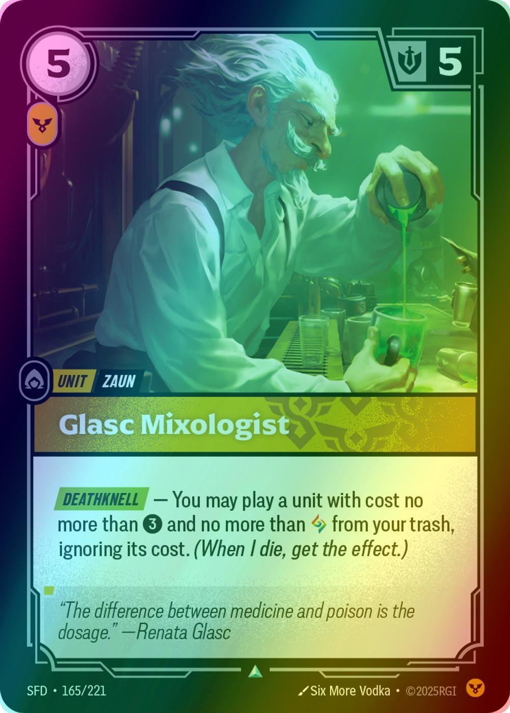 Glasc Mixologist - 165/221 [Spiritforged] [Foil]