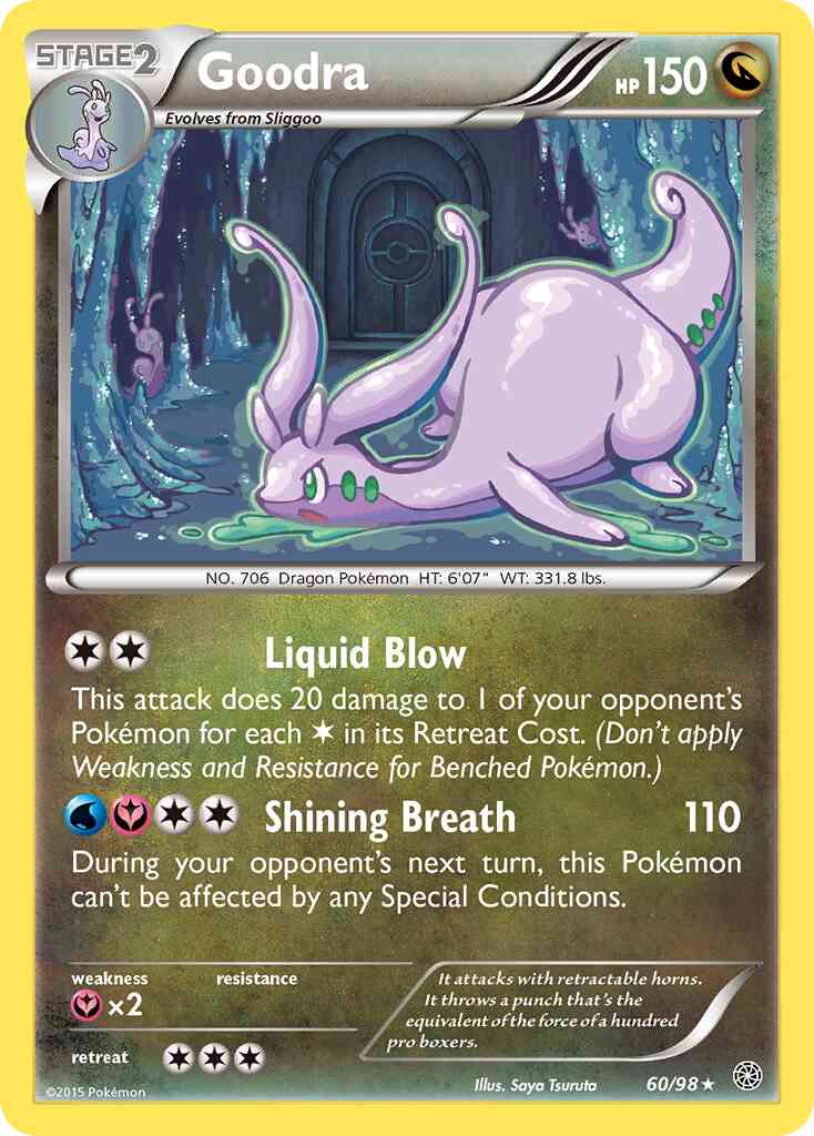 Goodra - 60/98 - Rare Holo [xy7-60] [Holo]