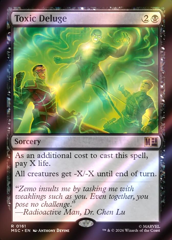 Toxic Deluge [161] [Marvel Super Heroes: Commander] [Surge Foil]