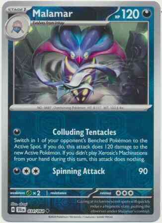 Malamar - 034/064 - Uncommon [sv065-034] [Reverse Holo]