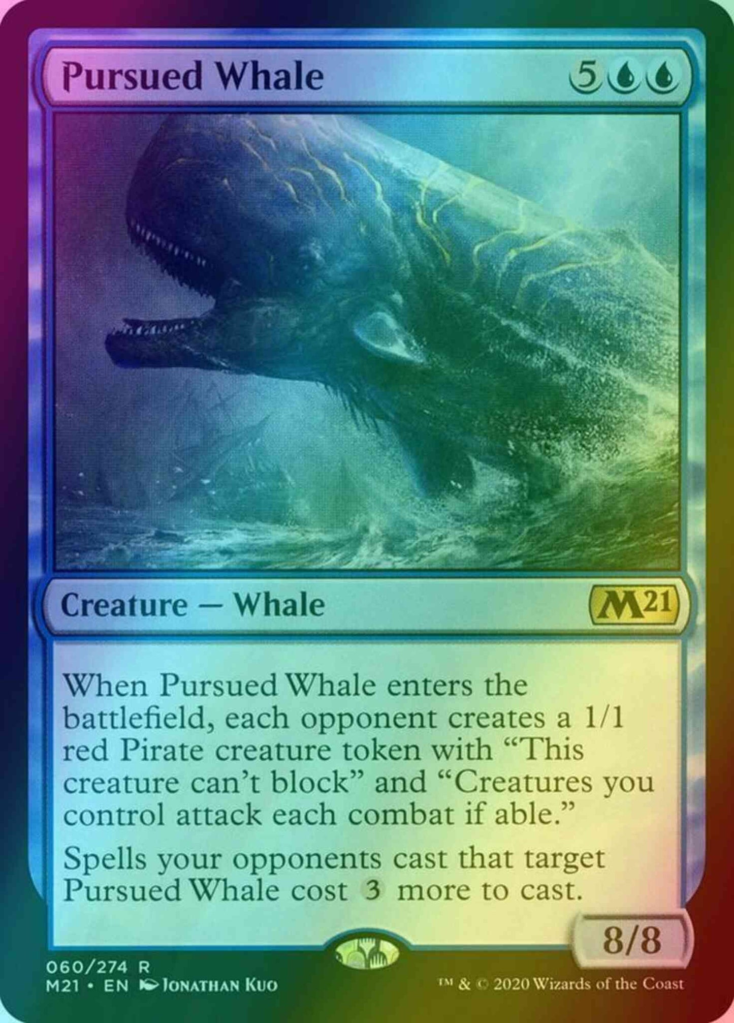 Pursued Whale [60] [Core Set 2021] [Foil]