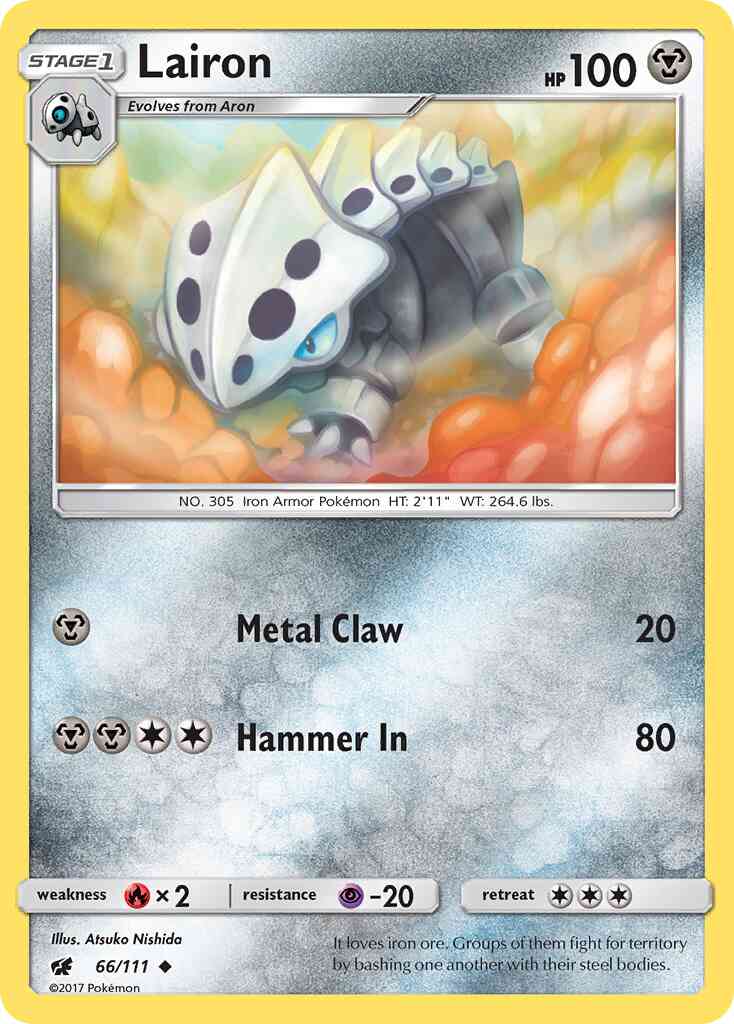 Lairon - 66/111 - Uncommon [sm4-66] [Reverse Holo]