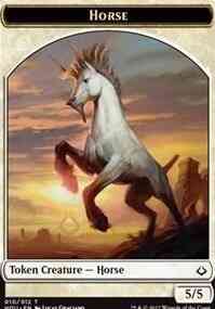 Horse Token (10) // Warrior Token (17) [Hour of Devastation Tokens] [Non-Foil]