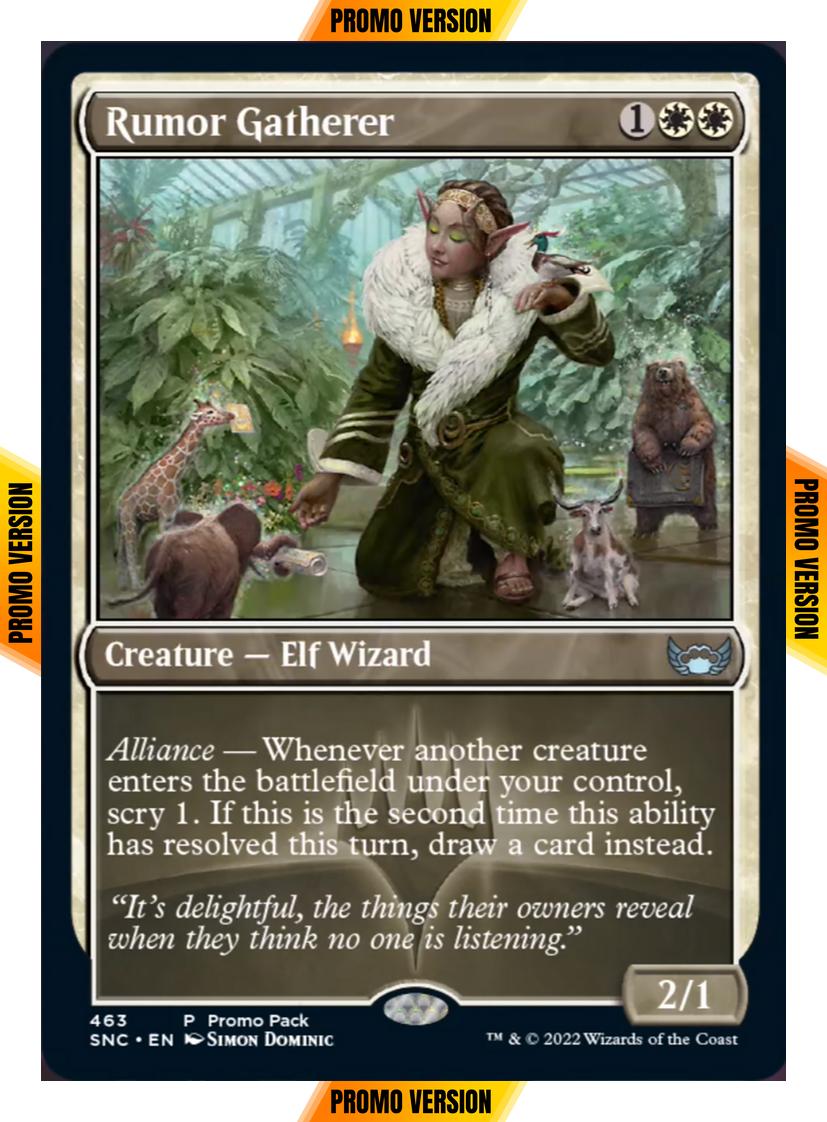 Rumor Gatherer [463] [Dark Frame Promo Pack] [Streets Of New Capenna] [Non-Foil]