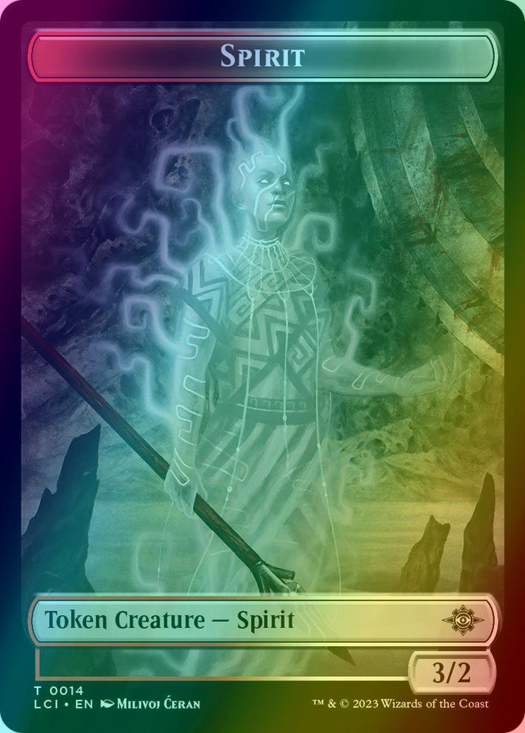 Copy Token (01) // Spirit Token (14) [The Lost Caverns of Ixalan: Tokens] [Foil]