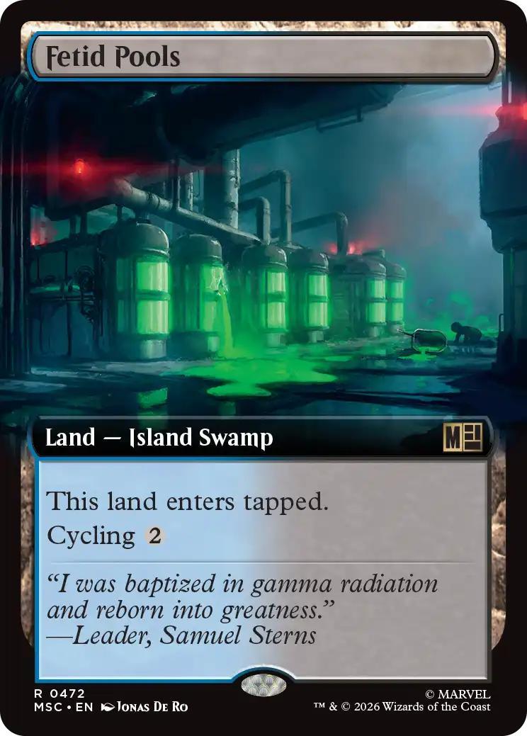 Fetid Pools [472] [Extended Art] [Marvel Super Heroes: Commander] [Non-Foil]