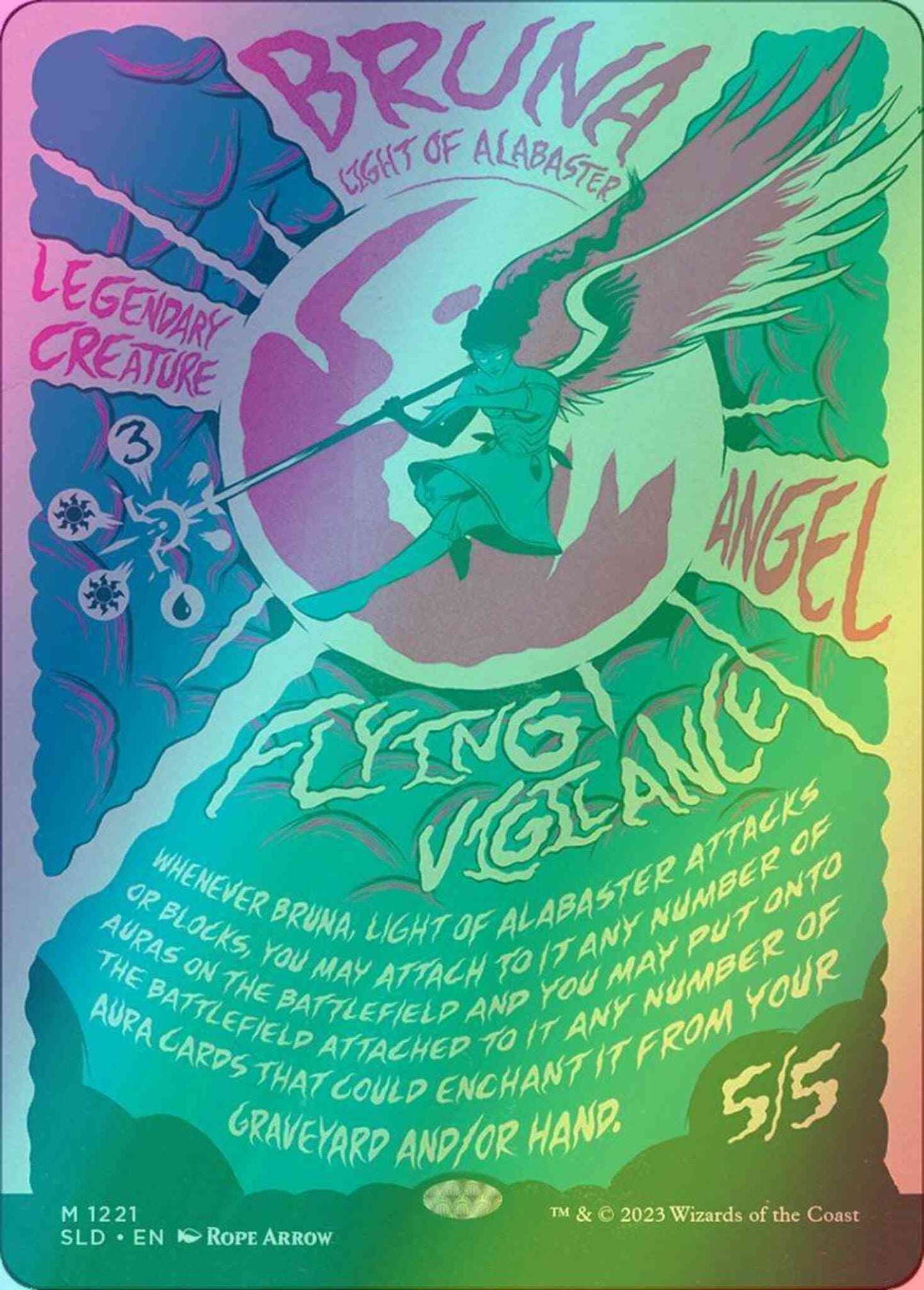 Bruna, Light of Alabaster [1221] [Full Art] [Draw Your Hand] [Secret Lair Drop] [Foil]