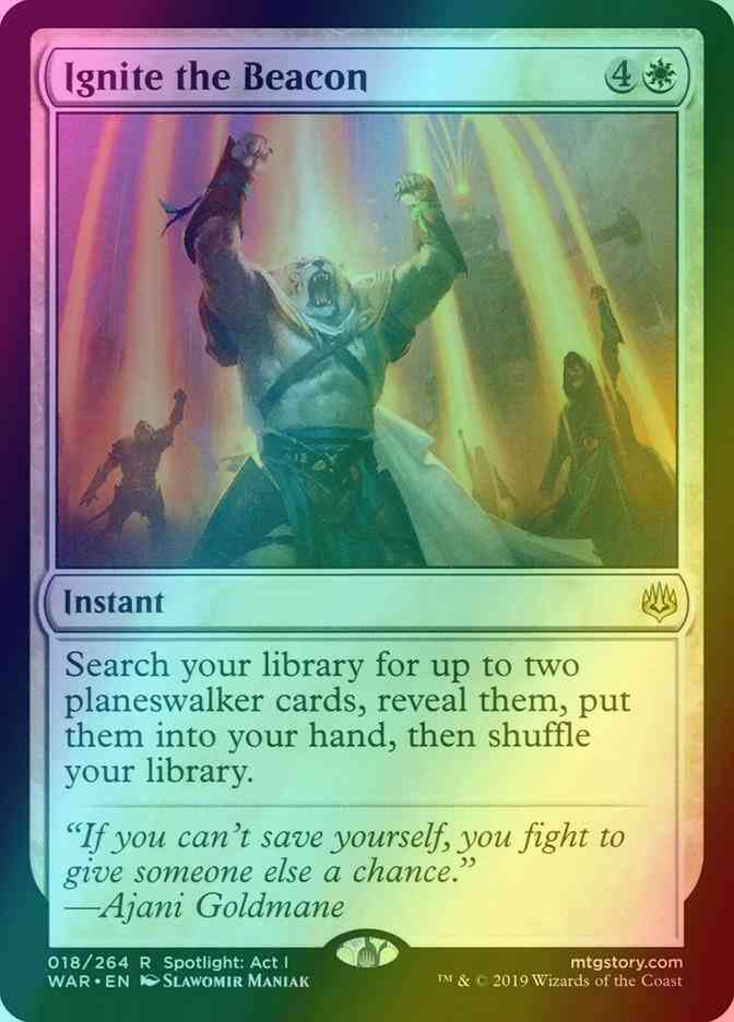 Ignite the Beacon [18] [War of the Spark] [Foil]