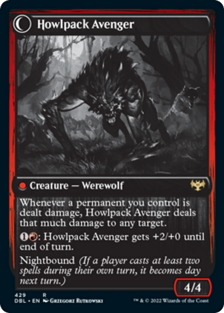 Ill-Tempered Loner // Howlpack Avenger [429] [Innistrad: Double Feature] [Non-Foil]